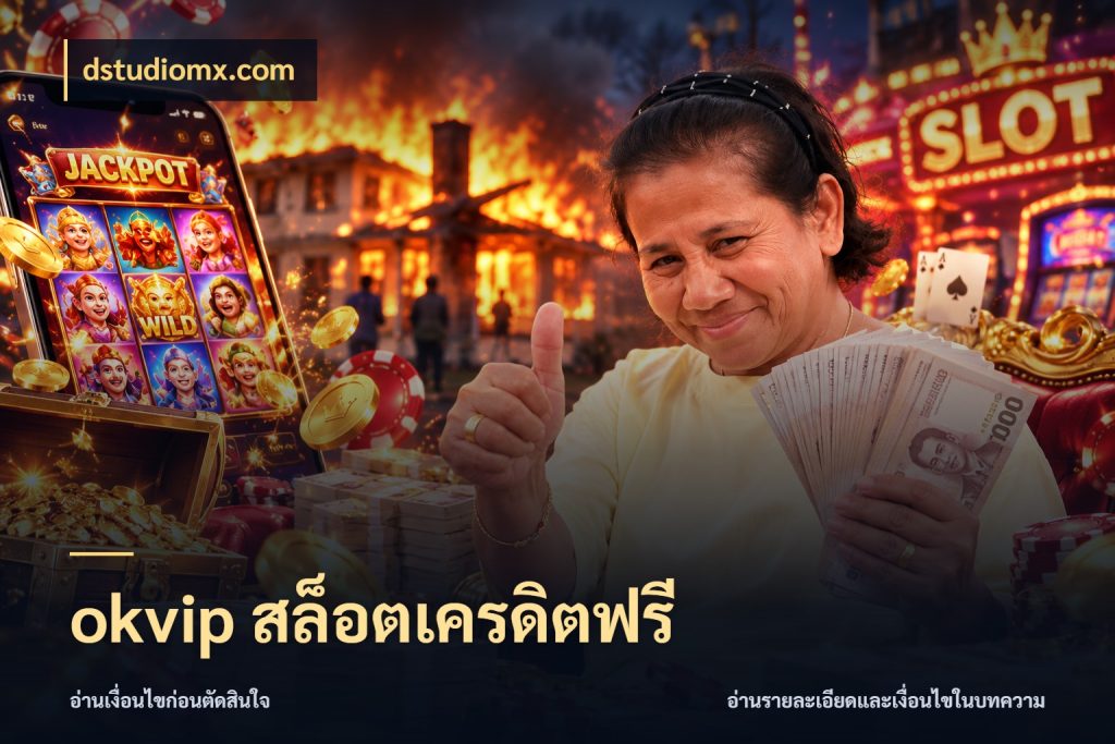 okvip สล็อตเครดิตฟรี เครดิตฟรีกับจังหวะลุ้นที่คุณเลือก ในมุม dstudiomx.com