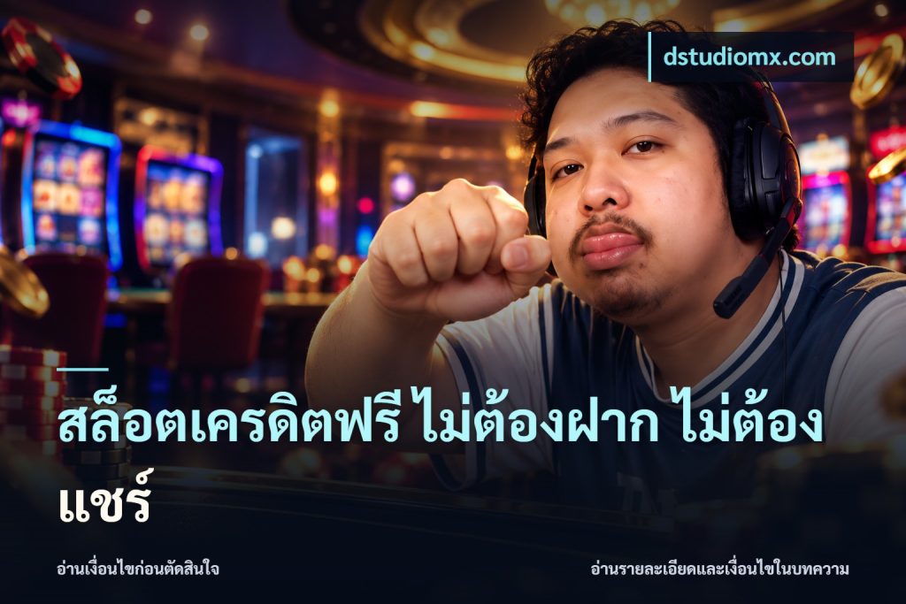 สล็อตเครดิตฟรี ไม่ต้องฝาก ไม่ต้องแชร์