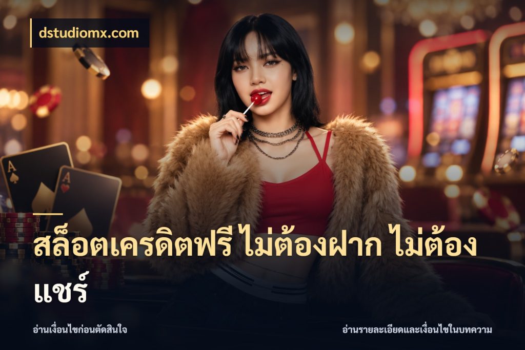 สล็อตเครดิตฟรี ไม่ต้องฝาก ไม่ต้องแชร์ จับมุมเด่นของเครดิตฟรีให้ตรงใจ ในมุม dstudiomx.com