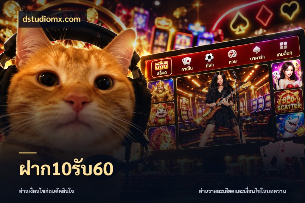 ฝาก10รับ60 dstudiomx.com เครดิตกับรูปแบบโปรที่ตรงใจ